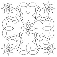 christmas square in star block 001